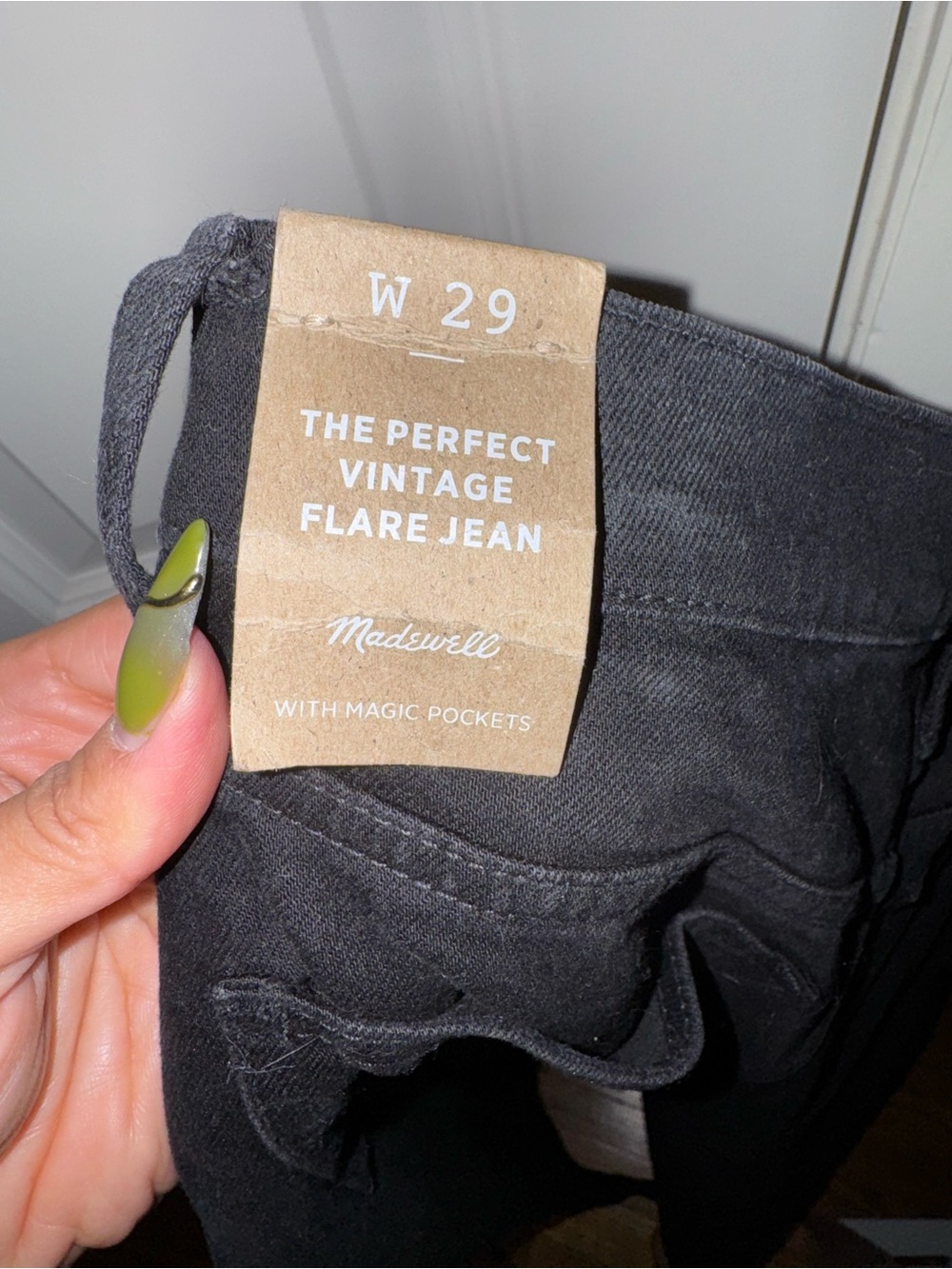 Madewell Black Vintage Flare Jeans